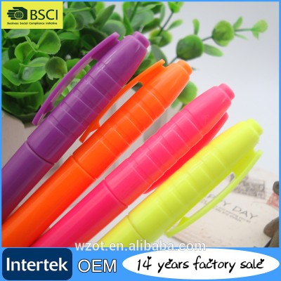 High Quality highlighter Fluorescent pen with 6 colors Office School Supply Stationery High Lighter Pen OT-806